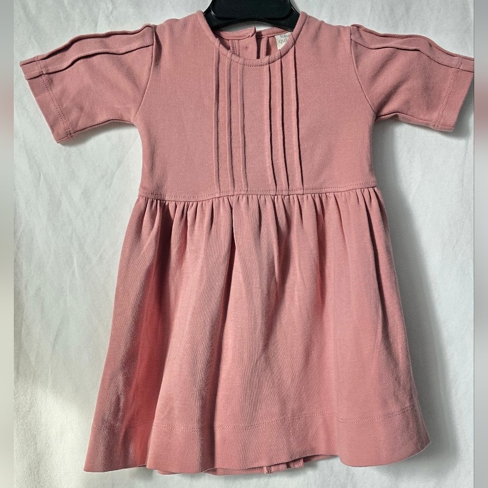 Kate Quinn Blush Pink Casual Pleated Girls Spring Easter Dress 18-24 Months NWT